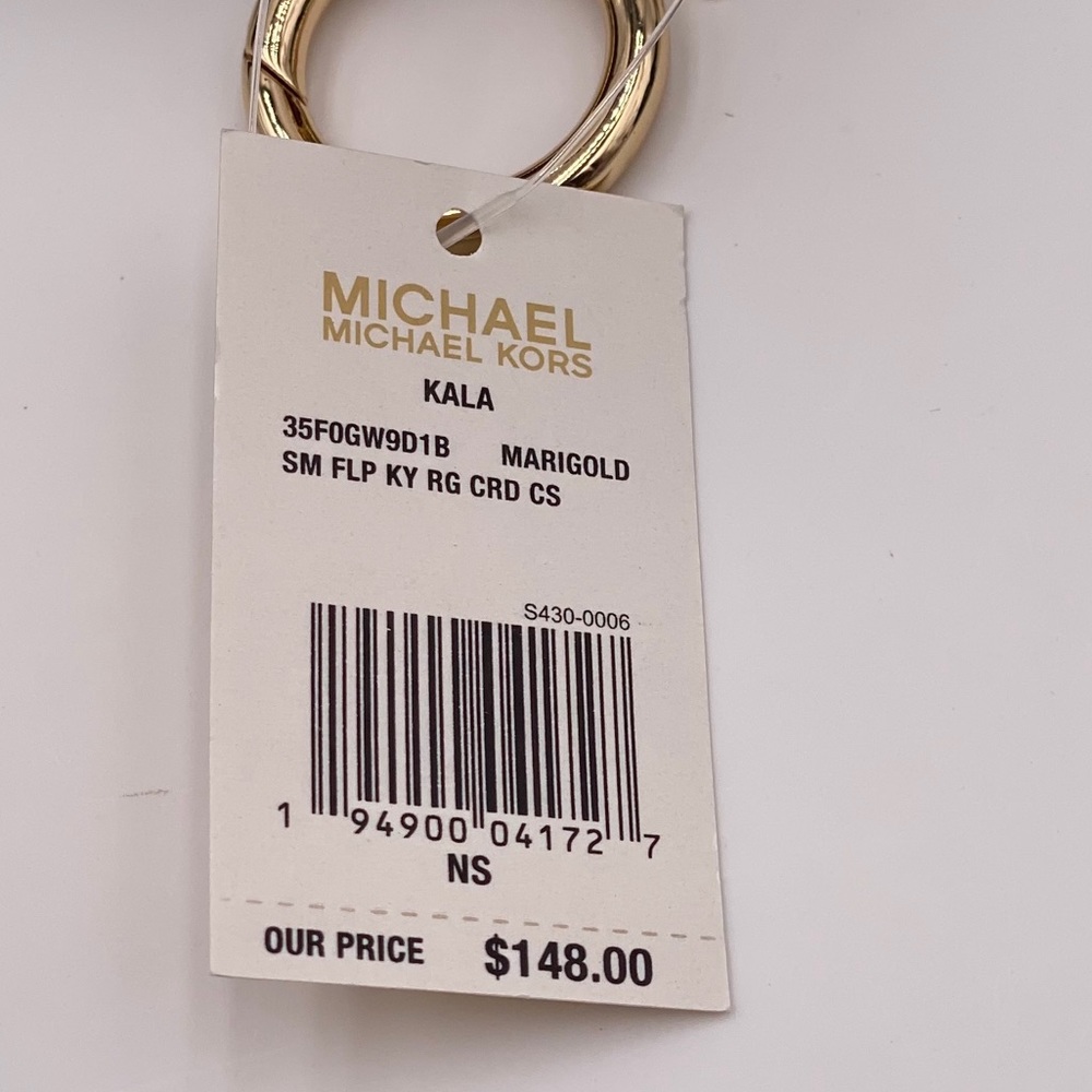 Michael Kors KALA SM FLP KY CRD CS MARIGOLD - Picture 4 of 5